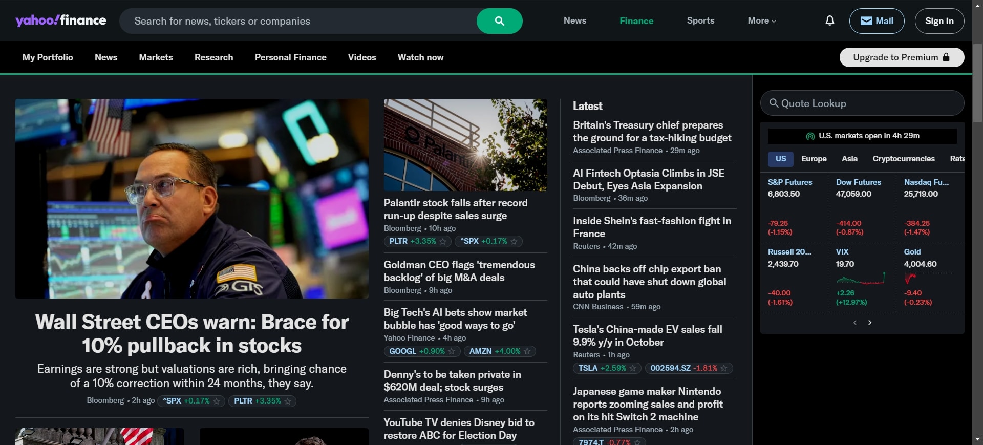 Yahoo Finance The Free and Reliable Classic